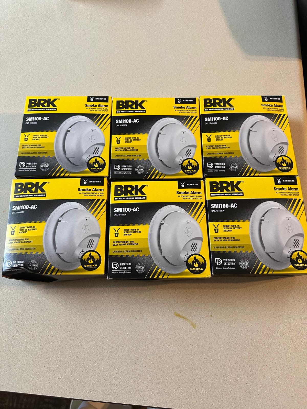 SMI100 Battery operated Smoke Alarm ( Pack of 6 )